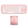 Wireless Keyboard And Mouse Set Girls Color Retro  | VaquitaRepublic