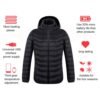 Heated Jacket Coat USB Electric Jacket Cotton Coat Heater Thermal Clothing Heating Vest Men's Clothes Winter | VaquitaRepublic