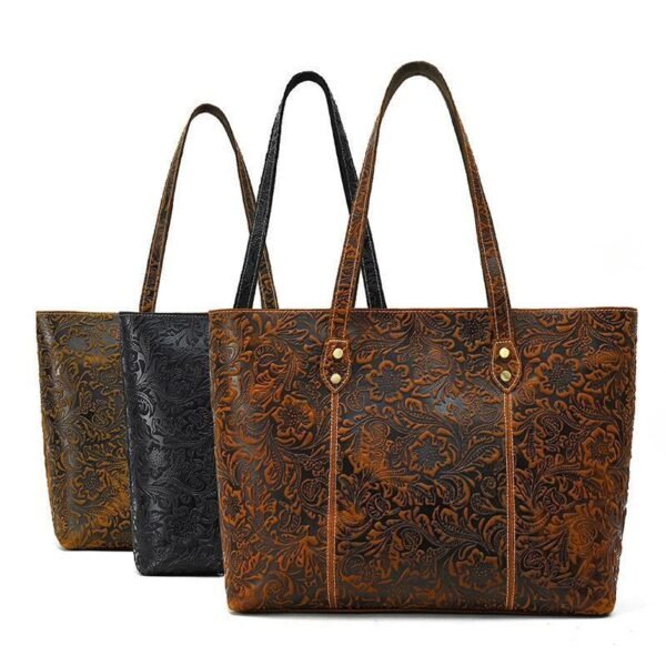 Women's Handbag Leather Print One Shoulder Bag | VaquitaRepublic