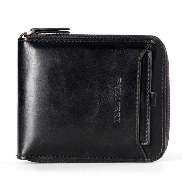 Baellerry Wallet Men's Short Pu Leather Wallet Men's Wallet Vertical Zipper R... | ShopDecimals