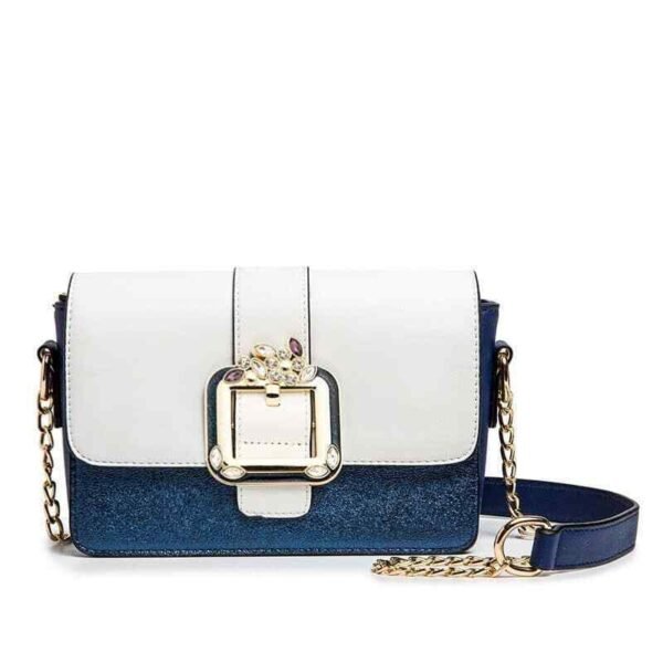 Chain small square bag diamond lock handbag | ShopDecimals