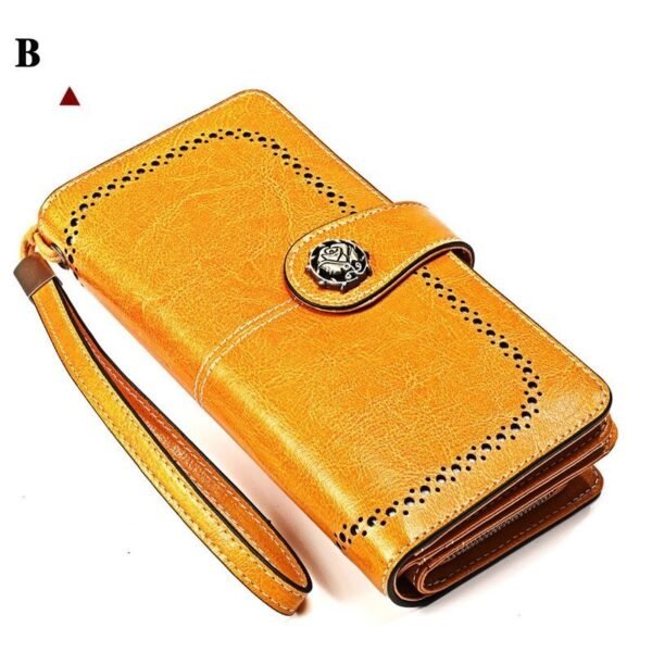 Ladies Wallet Long Cowhide Soft Leather | VaquitaRepublic