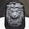 3D Angry Lion Face Unisex Backpack | VaquitaRepublic