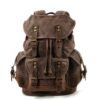 Canvas stitching leather mountaineering bag | ShopDecimals