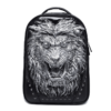 3D Angry Lion Face Unisex Backpack | VaquitaRepublic