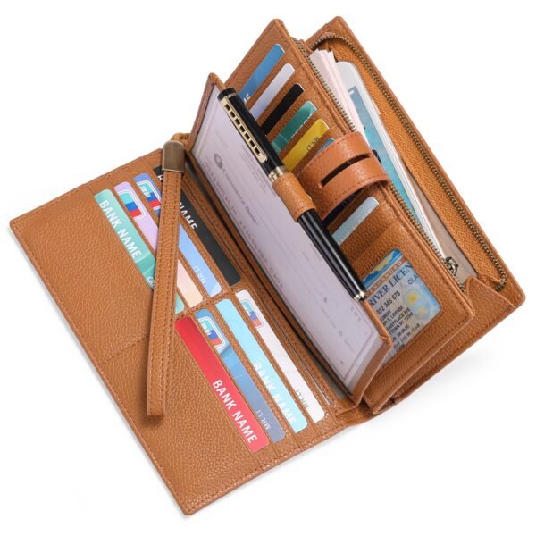Head Layer Cowhide Long Multi Card Wallet | VaquitaRepublic