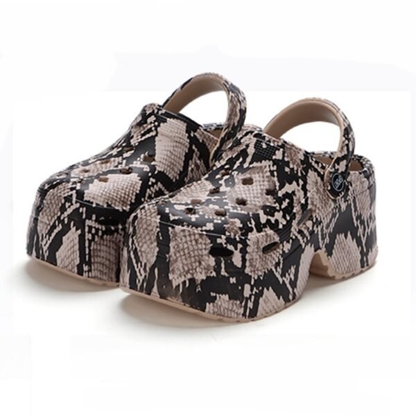 Women's Hole Shoes Summer Wear Leopard Print | ShopDecimals