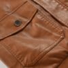 Men's Leather Coat Thickened Medium Length Coat | VaquitaRepublic