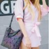 Geometric Luminous Purse And Handbag | VaquitaRepublic