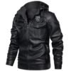 Men's locomotive leather Jacket | VaquitaRepublic