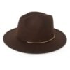 Women's Trendy Hats Gold Buckle Jazz Hat | VaquitaRepublic