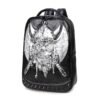 Ghost Head Luminous Eyes Backpack Men'S Customized Travel Waterproof Computer Bag Skull Head Large Capacity Backpack | VaquitaRepublic