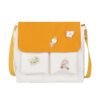 Mori Student Messenger Bag Female Cute Girl Heart Hit Color Single Shoulder Bag | VaquitaRepublic