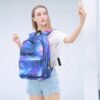 Male And Female Backpack Starry Sky USB Charging Middle School Student Schoolbag | VaquitaRepublic