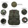 Black Vest Waistcoat Vest Men And Women With Multifunctional Tooling Style | ShopDecimals