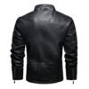 Men's PU leather and velvet patch coat | VaquitaRepublic