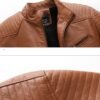 Men's plus velvet PU leather jacket | VaquitaRepublic