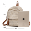 Straw backpack woven backpack | VaquitaRepublic