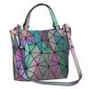 Geometric Luminous Purse And Handbag | VaquitaRepublic