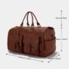 Travel Convenient Portable Garment Bag PU Leather Luggage Bag | VaquitaRepublic