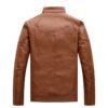 Men's plus velvet PU leather jacket | VaquitaRepublic