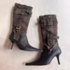 Retro Pointed Belt Buckle Western Cowboy Boot Detachable Two-way Wear Boot | VaquitaRepublic