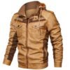 Men's locomotive leather Jacket | VaquitaRepublic