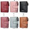 Short Multiple Card Slots Buckle Driving License Card Holder Zipper Wallet | VaquitaRepublic