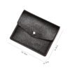 Litchi PU Leather Simple Stylish And Portable Multiple Card Slots Buckle Card Holder | VaquitaRepublic