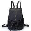 Retro High-Capacity college Leather Backpack Bag | VaquitaRepublic