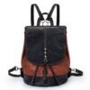 Retro High-Capacity college Leather Backpack Bag | VaquitaRepublic