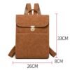 Flip PU College Student Small Schoolbag Leisure Shopping Backpack | VaquitaRepublic