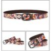 Pure Cowhide Printed Rainbow Graffiti Leather Decorative Belt | VaquitaRepublic