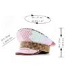 Women's Wedding Cap Pink Sequin Diamond Photography Hat Peaked Cap Party Carnival Flat-top Hat Performance Cap | VaquitaRepublic