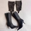 Retro Pointed Belt Buckle Western Cowboy Boot Detachable Two-way Wear Boot | VaquitaRepublic