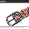 Pure Cowhide Printed Rainbow Graffiti Leather Decorative Belt | VaquitaRepublic