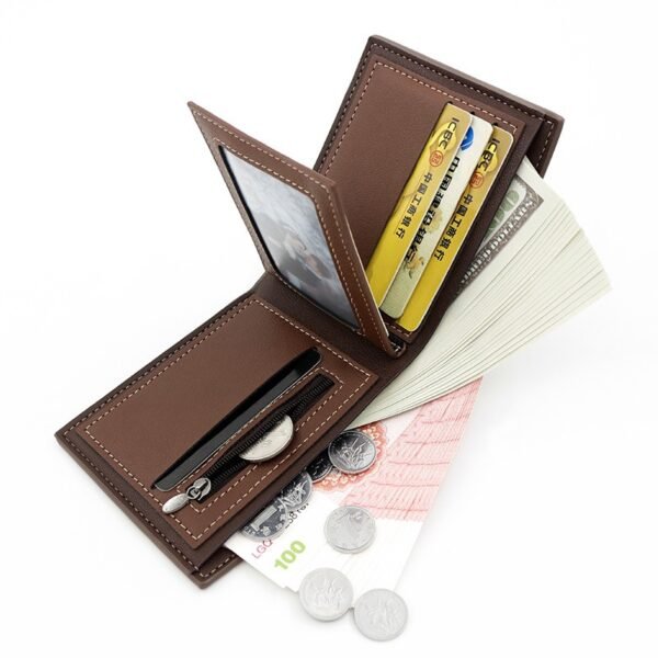 Large Capacity Tri-fold Bag Coin Bag Card Slots ID Card Wallet | VaquitaRepublic