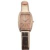 I-Tem Jenny I-TW255 Shiny Caramel Quartz Watch: Classy Lady's Pink Dial with Roman Numeral Numbering and Multicolor Italian Leather Strap- I-Tem Innovation by Temi | VaquitaRepublic