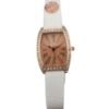 I-Tem Jenny I-TW255 Shiny Caramel Quartz Watch: Classy Lady's Pink Dial with Roman Numeral Numbering and Multicolor Italian Leather Strap- I-Tem Innovation by Temi | VaquitaRepublic