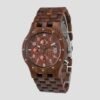 I-Tem Reddish Walnut I-TW10B Wooden Watch: All Wood Strap, Japanese Movement, 3Atm Water Resistant- I-Tem Innovation by Temi | VaquitaRepublic