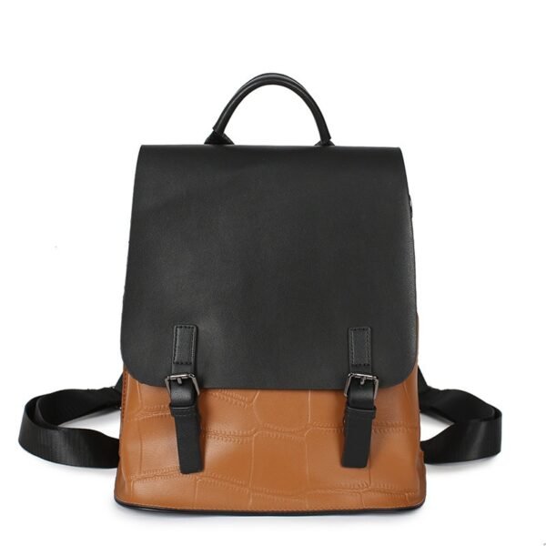 Genuine Leather Assorted Colors Women's Cow Leather Bag Simple Backpack | VaquitaRepublic