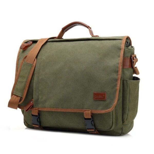 Men's Canvas Waterproof Large Capacity Shoulder Bag | VaquitaRepublic