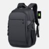 Fashion Men's Black Double-shoulder Backpack | VaquitaRepublic