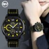 The Perfect Gentleman I-TW20B (Yellow) Series: A Classy and Multi-Functional Watch with Removable Wristpad and Water Resistance- I-Tem Innovation by Temi | VaquitaRepublic