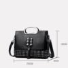 Multi-rivet Portable Fashion Handbag Trendy Tassel Single Shoulder Bag | VaquitaRepublic