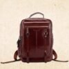 Fashion large-capacity portable leather backpack | VaquitaRepublic