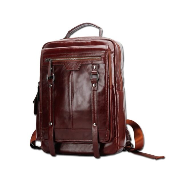 Fashion large-capacity portable leather backpack | VaquitaRepublic