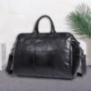 Large Capacity Genuine Leather Travel Luggage Bag Cowhide Handbag | VaquitaRepublic