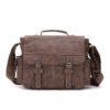 Casual PU Leather Trendy Retro Men's Shoulder Bag | VaquitaRepublic