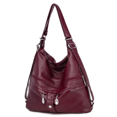 Large Women Shoulder Bag Pu Leather Crossbody Bag Soft Leather Messenger Bag 3 Color Handbag Totes Designer Pocket Bag | VaquitaRepublic